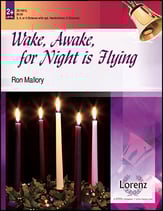 Wake, Awake, for Night Is Flying Handbell sheet music cover